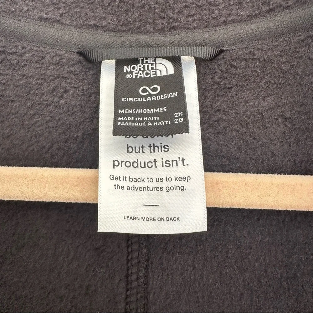 The North Face Men's Dark Half Zip‎ Sweater 2XL